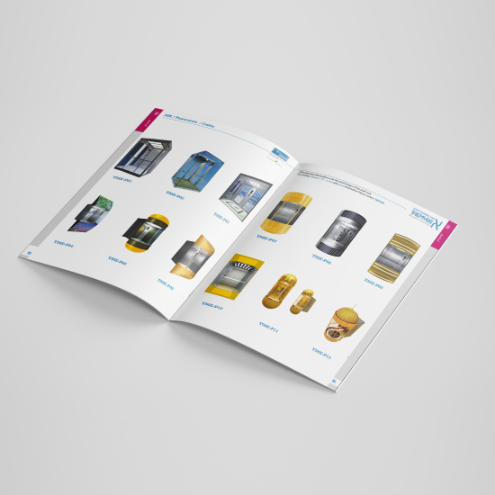 Brochure Design | طراحی بروشور آسانسور های تمیس