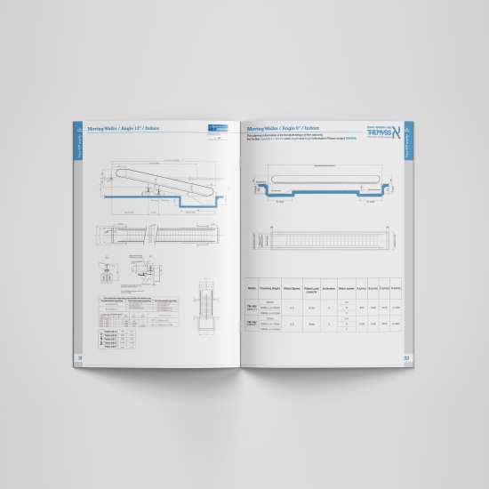 Brochure Design | طراحی بروشور پیاده رو برقی های تمیس